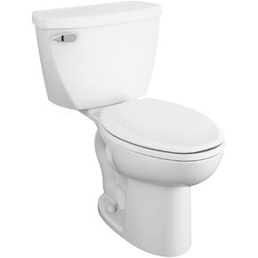 American Standard 2467016.020 Cadet Two-Piece Pressure Assisted Toilet, Chair Height, Elongated Front, White, 1.6 GPF in Kuwait