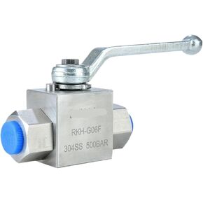1PCS 1/8" Ball Valve RKH-G Stainless Steel Internal Thread Corrosion-Resistant Hydraulic Ball Valve in Kuwait