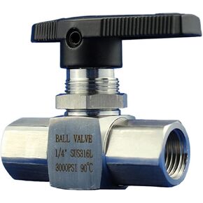 High Pressure Stainless Steel Female Thread Ball Valve 1/4" Panel Meter Valve Water Switch in Kuwait
