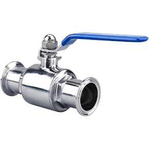 1 قطعة 19 مللي متر 1 "25 مللي متر 32 مللي متر 304 الفولاذ المقاوم للصدأ الصحية الكرة صمام 2 طريقة 1.5" الثلاثي المشبك نوع الطويق (38 مللي متر) in Kuwait