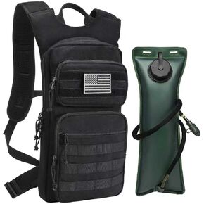 حقيبة ظهر للترطيب التكتيكي، حقيبة ظهر للمياه من تاكتيفانز مع مثانة مياه سعة 3 لتر، حزمة ترطيب رخوة تكتيكية للرجال والنساء، حقيبة ظهر حزمة الترطيب للمشي لمسافات طويلة والجري والصيد وركوب الدراجات in Kuwait