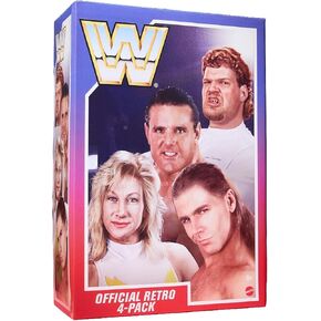 WWE Retro Action Figure 4-Pack Bundle Including British Bulldog, Shawn Michaels, Alundra Blayze, & Isaac Yankem in Kuwait