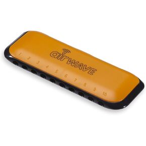 شركة الآلات الموسيقية AW-1O هارمونيكا Airwave مع كتاب تعليمات، برتقالي in Kuwait