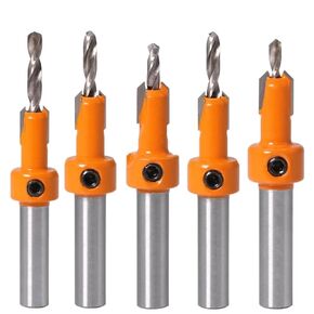 SHOKHI 8mm HSS Countersink Drill Bit Set Reamer Woodworking Chamfer Drill Counterbore Pliot Hole Cutter Screw Hole Drill in Saudi Arabia