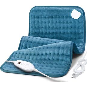 DAILYLIFE Heating Pad for Back Pain Relief, 12"x24" Electric Heating Pads for Cramps, Back, Shoulder and Neck with 6 Heat Settings, Fast-Heating Technology, Auto Shut Off, UL Certification, Gray in Kuwait