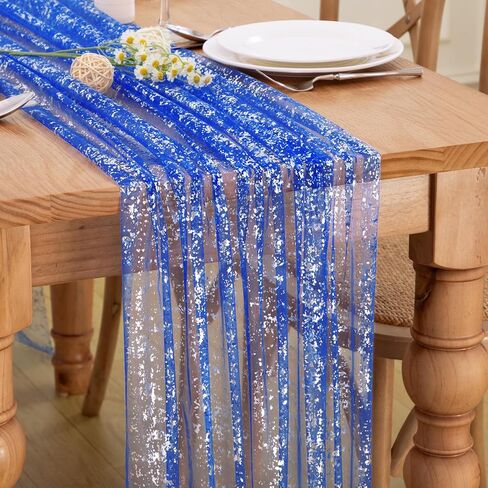 P Pothuiny 2 Pcs Light Pink Table Runner 28 x 120 Inch, Glitter Metallic Foil Tulle Table Runner Party Golden Sheer Gauze Table Decor for Wedding Birthday Christmas Anniversary in Saudi Arabia