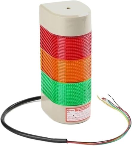 1 قطعة الحائط كومة ضوء 1 2 3 4 5 طبقة برج الإشارة الصناعية مصباح 12 فولت 24 فولت ثابت وامض إنذار الحذر ضوء (3 طبقة لا Buzzer_110V) in Kuwait