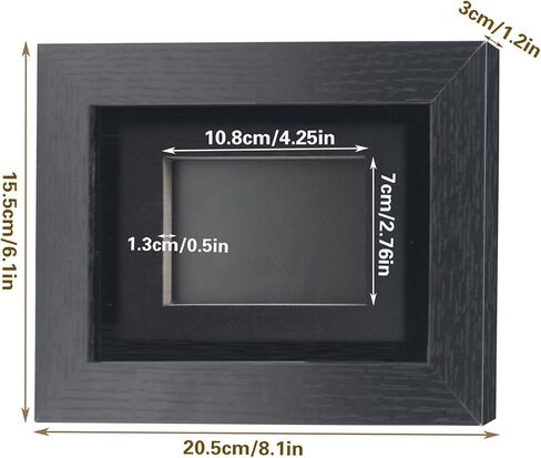 Trading Card Display Frame, Sports Card Display Box Wall Mount Baseball Card Display Case Card Holder for 1 Standard Cards Display for Basketball Football Hockey MTG, Clear Card Holder Not Included in Kuwait