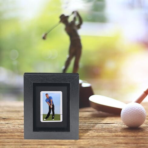 Trading Card Display Frame, Sports Card Display Box Wall Mount Baseball Card Display Case Card Holder for 1 Standard Cards Display for Basketball Football Hockey MTG, Clear Card Holder Not Included in Kuwait