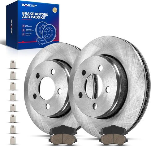 Kax 10.83 "دوارات أمامية ووسادات مجموعة لعام 1998-2004 تويوتا أفالون ، 1997-2001 تويوتا كامري 3.0L ، 1997-2001 لكزس ES300 ، 1999-2003 تويوتا سولارا ، فرامل القرص الأمامية in Saudi Arabia