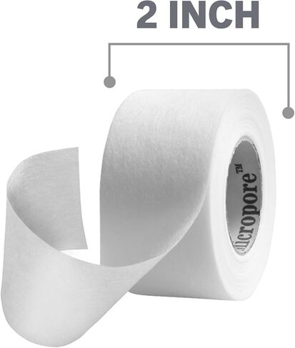 Nexcare Gentle Paper Tape, Hypoallergenic Medical Surgical Tape for Sensitive Skin, Breathable First Aid Tape Secures Dressings Gently, Latex Free, 2 Inch x 10 Yard Roll, 2-Pack in Saudi Arabia