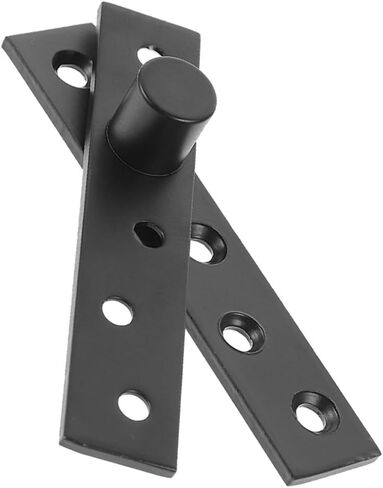 مفصلة محورية شديدة التحمل 360 درجة من Healifty مفصل باب مخفي أسود أوفست، محور كبير قابل للدوران للتطبيقات الصناعية وتطبيقات أبواب السقيفة in Kuwait