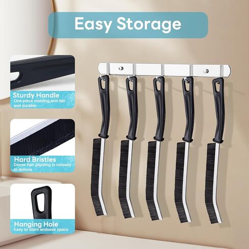 Hard Bristle Crevice Cleaning Brush 6 Pcs for Household Use Multifunctional Corners Gap Cleaning Brush in Kuwait