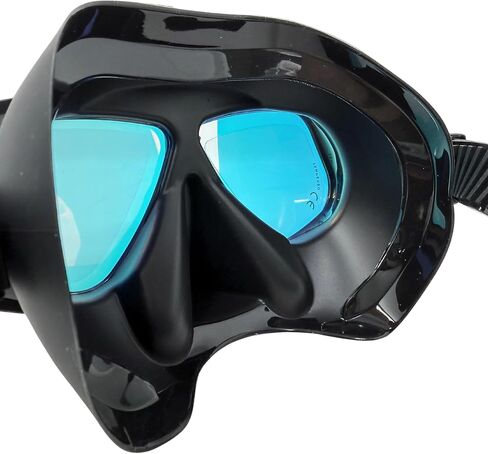 Tidal APEX Freedive Mask with Action Camera Mount- Low Volume Designed for Freediving, Spearfishing, Scuba Diving, and Snorkeling. Advanved Anti-Fog Freediving mask. in Saudi Arabia