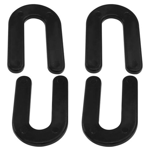 50 قطعة من فواصل بلاط حدوة الحصان، حشوات بلاستيكية على شكل حرف U مقاس 1/4 بوصة، حشوات هيكلية، مشابك تسوية لتركيب بلاط الجدران الأرضية، أسود in Kuwait