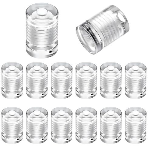 Lewtemi 15 Pcs 1/2" x 1/2" Acrylic Standoff Screws Clear Wall Sign Mounting Hardware Clear Wall Mounted Standoffs Advertising Glass Standoff Nail for Hanging in Saudi Arabia