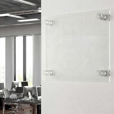 Lewtemi 15 Pcs 1/2" x 1/2" Acrylic Standoff Screws Clear Wall Sign Mounting Hardware Clear Wall Mounted Standoffs Advertising Glass Standoff Nail for Hanging in Saudi Arabia