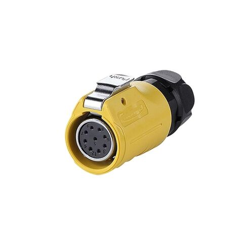 LP20 9-pin Female Male Waterproof Aviation Socket Yellow Reverse IP68 Connector UL(Flange Reverse Installation) in Saudi Arabia