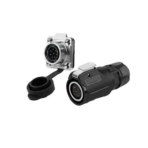 LP-16 شفة شبه معدنية عكسية 2-9 أساسية إشارة طاقة دائرية موصل طيران مقاوم للماء مع غطاء غبار (3 كور) in Kuwait