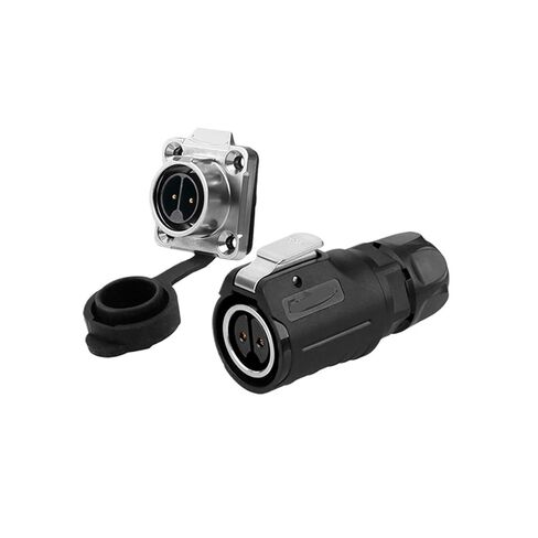 LP-16 semi-Metal Flange Reverse 2-9 core Circular Power Signal Waterproof Aviation Connector with dust Cover(3 core) in Saudi Arabia