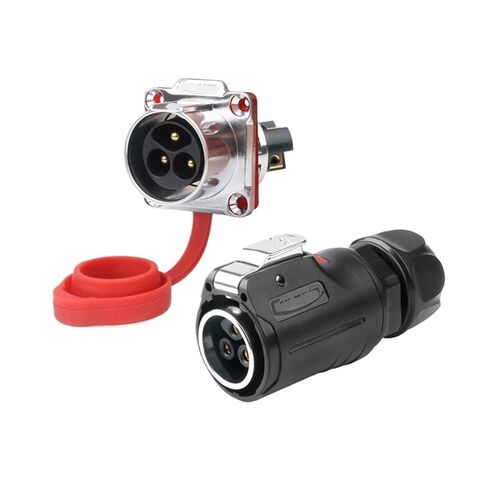 الطيران الذكور والإناث موصل بعقب 3 دبوس LP24 المسمار الأسلاك الصناعية موصل قفل نمط الأسلاك (أنثى التوصيل) in Kuwait