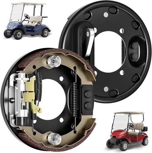 Golf Cart Brake Assembly for EZGO TXT PDS Medalist Gas/Electric 1996-Up, Yamaha G14 G16 G19 G20 G21 G22 1993-Up, Rear Driver & Passenger Side Brake Cluster with Shoes, Replace OEM 70998-G01 70998-G02 in Saudi Arabia