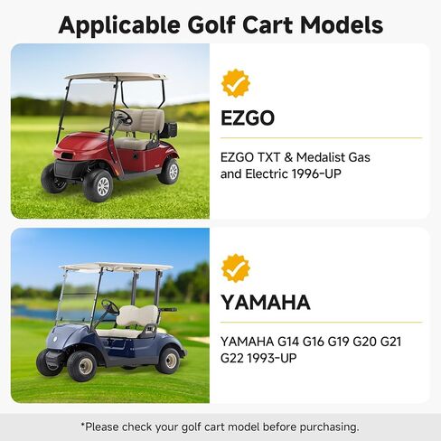 Golf Cart Brake Assembly for EZGO TXT PDS Medalist Gas/Electric 1996-Up, Yamaha G14 G16 G19 G20 G21 G22 1993-Up, Rear Driver & Passenger Side Brake Cluster with Shoes, Replace OEM 70998-G01 70998-G02 in Saudi Arabia