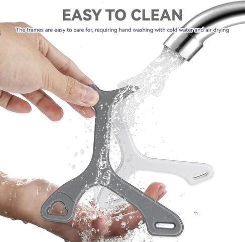 إطار قماشي متوافق مع قناع الأنف Wisp، إطار بديل ناعم لقناع Wisp CPAP، بديل لإطار الأنف WISP، مريح وملائم تمامًا، حجم قياسي، عبوة من قطعتين in Kuwait