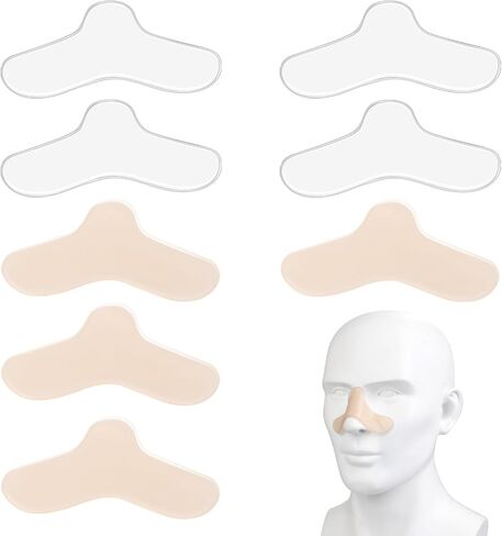 وسادات أنف CPAP مكونة من 8 قطع من وسادات جل الأنف العالمية لقناع CPAP يمكن تشذيب بطانات السيليكون لتقليل العلامة والضغط in Kuwait