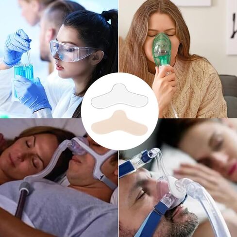 وسادات أنف CPAP مكونة من 8 قطع من وسادات جل الأنف العالمية لقناع CPAP يمكن تشذيب بطانات السيليكون لتقليل العلامة والضغط in Kuwait