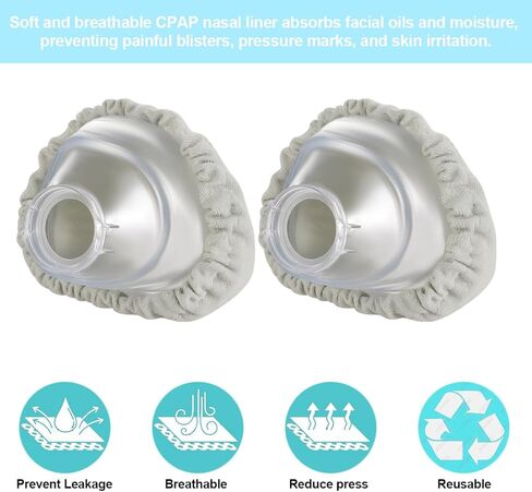 بطانات قناع الأنف CPAP لـ N20 الناعمة الرقيقة CPAP قناع الأنف للوسائد للعلامة الحمراء وتهيج الجلد تقلل من 4 عبوات in Kuwait