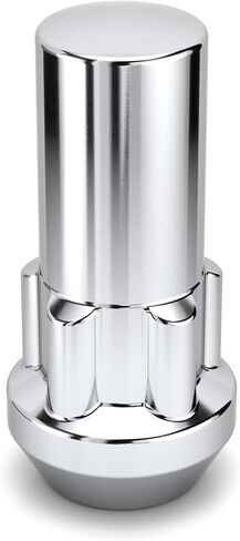 White Knight 540505 Chrome M14x2 Acorn Xtra Long Socket Lock, (Random Pattern) 4 Pack in Saudi Arabia