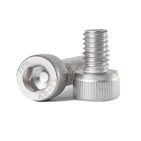 M8-1.25 × 35 مم، 20 قطعة براغي برأس مقبس سداسي، 304 من الفولاذ المقاوم للصدأ A2-70، محرك مقبس ألين، خيط كامل، لمسة نهائية لامعة in Saudi Arabia