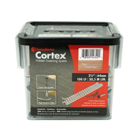 Fastenmaster Collated Cortex Hidden Plug Fasteners for Trex Decking – Golden Hour (100 ln/ft) in Saudi Arabia