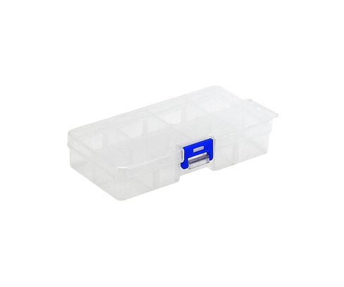 Quantum QB200 Compartment Storage Box, 5-1/2"L x 2-3/4"W x 1-1/4"H, Polypropylene, Clear in Kuwait