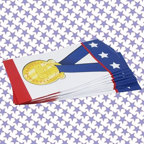 Award Medal Goodie Bags - Gold Medal Olympic Party Bag - 12 pk Winning Prize Sports Gift Bag - Trophy Treat Bag for Cheerleading Teacher Student Reward Olympics Birthday Olympic Party Decoration in Saudi Arabia