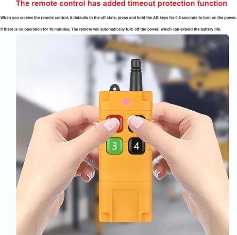 2 Channels Multi-Function Wide Voltage Remote Control Switch 12V 24V 36V 48V DC AC Wireless Remote Control Switch lamp Motor Forward and Reverse Rotation with Industrial Waterproof Remote Controller in Saudi Arabia