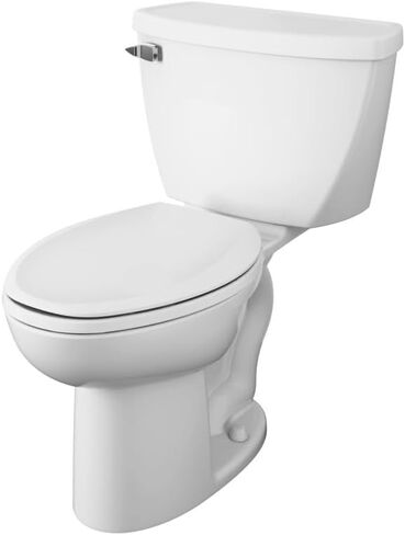 American Standard 2467016.020 Cadet Two-Piece Pressure Assisted Toilet, Chair Height, Elongated Front, White, 1.6 GPF in Saudi Arabia