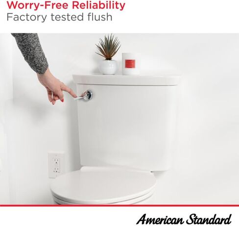 American Standard 2467016.020 Cadet Two-Piece Pressure Assisted Toilet, Chair Height, Elongated Front, White, 1.6 GPF in Saudi Arabia