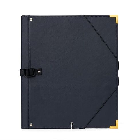 Protec Deluxe Vinyl Choral Sheet Music Folder with 10 Elastic String Dividers, Brass Corners, Retaining String, & Adjustable Hand Strap, Model #F8 in Saudi Arabia