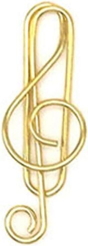 Paper Clips 10pcs Index Bookmark Rustproof Clip-on Music Note Paper Clips File Folders Music(Rose Gold-Music Note) in Saudi Arabia