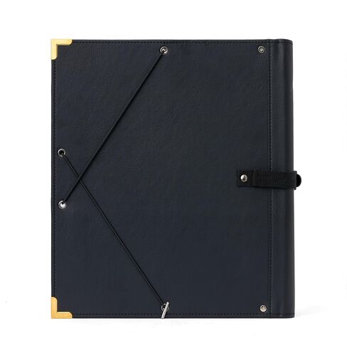 Protec Deluxe Vinyl Choral Sheet Music Folder with 10 Elastic String Dividers, Brass Corners, Retaining String, & Adjustable Hand Strap, Model #F8 in Saudi Arabia