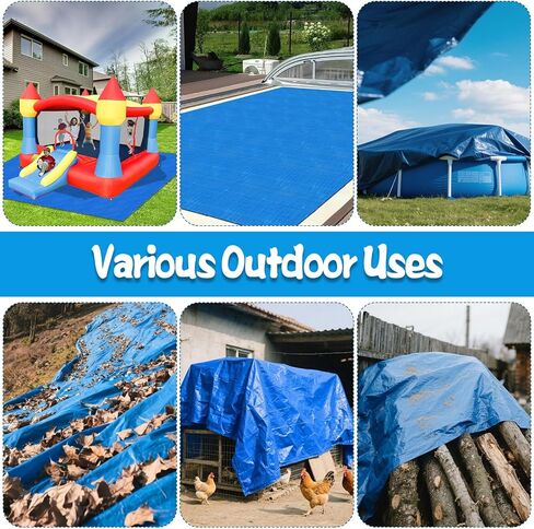 Bounce House Mat, 157.48 x 118 Inch Heavy-Duty Waterproof PE Inflatable Water Slide Bounce House Pad for Outdoor Bouncy Castle Under Jump House Floor Underlayment Pad in Saudi Arabia