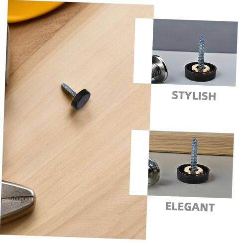 TIDTALEO 12pcs Stainless Steel Decorative Screw Covers Caps for Bathroom Mirrors Kitchen Panels and Arts Crafts Mirror Fasteners with Strong Fastening Power in Saudi Arabia