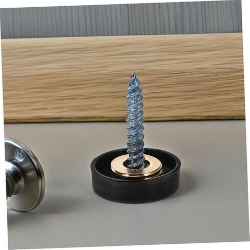 TIDTALEO 12pcs Stainless Steel Decorative Screw Covers Caps for Bathroom Mirrors Kitchen Panels and Arts Crafts Mirror Fasteners with Strong Fastening Power in Saudi Arabia