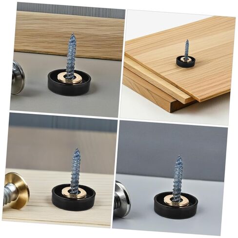 TIDTALEO 12pcs Stainless Steel Decorative Screw Covers Caps for Bathroom Mirrors Kitchen Panels and Arts Crafts Mirror Fasteners with Strong Fastening Power in Saudi Arabia