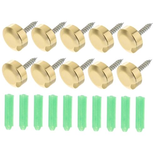 LIFKOME 10pcs Decorative Mirror Screws Covers for Sign Advertising and Construction Stylish Fasteners for Panels and Wall Mounts Various Settings in Saudi Arabia