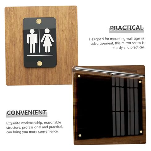 LIFKOME 10pcs Decorative Mirror Screws Covers for Sign Advertising and Construction Stylish Fasteners for Panels and Wall Mounts Various Settings in Saudi Arabia