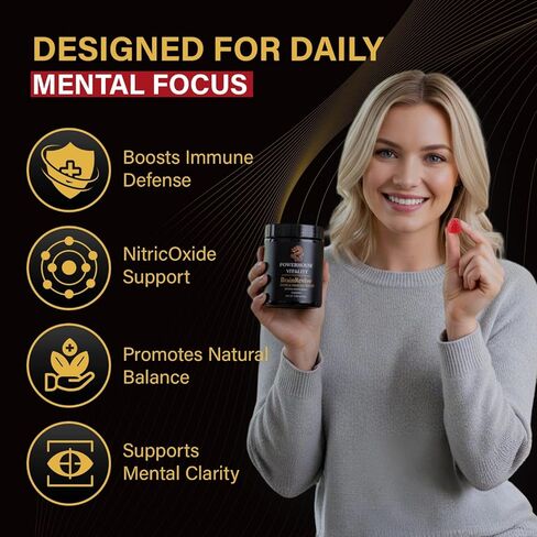 Brain Boost Energy and Focus Gummies - 60Pck Gluten-Free, Non GMO and Vegan Brain Health Supplements for Adults Supports Mental Clarity, Maintain Focus and Overall Brain Wellness in Saudi Arabia
