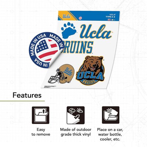 Desert Cactus UCLA Sticker University of California Los Angeles Bruinsr Vinyl Decals Laptop Water Bottle Car Scrapbook Sheet T2 (Type 2-2) in Saudi Arabia